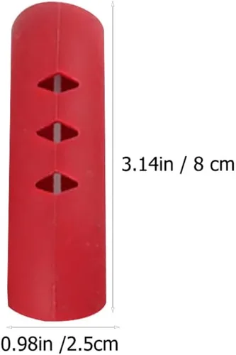 Vista 2 de Tofficu Fundas de silicona resistentes al calor, paquete de 6 fundas antiquemaduras para una cocción segura y un agarre cómodo en asas de utensilios