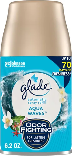 Vista 10 de Glade Recambio de spray automático, ambientador de aire para el hogar y el baño, Sky & Sea Salt, 6.2 oz