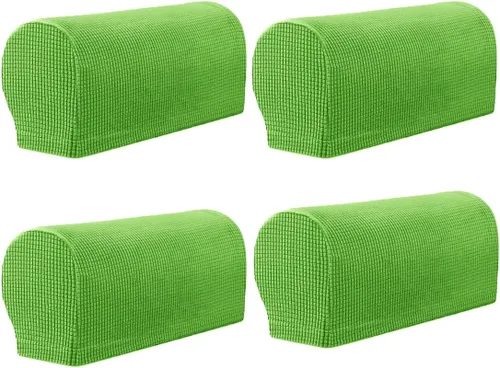 Vista 21 de vctops 4 fundas elásticas para reposabrazos de color sólido, antideslizantes, para sillas, sofá, sillón, fundas para sofá reclinable con pasadores