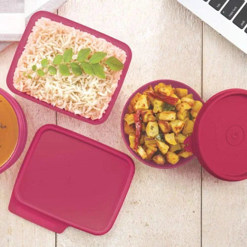 Vista 3 de tupperware set de almuerzo sorpresa de primavera
