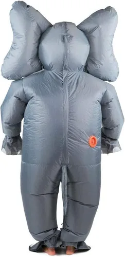 Vista 4 de Bodysocks Disfraz inflable de cuerpo completo de elefante para adultos (talla única)