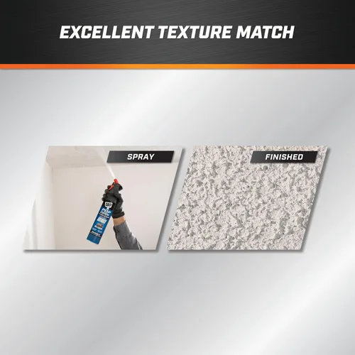 Vista 8 de DAP Spray Texture Palomitas de maíz a base de agua 2n1 para pared y techo con boquilla Aim Tech, blanco, 20 onzas (7079850025)