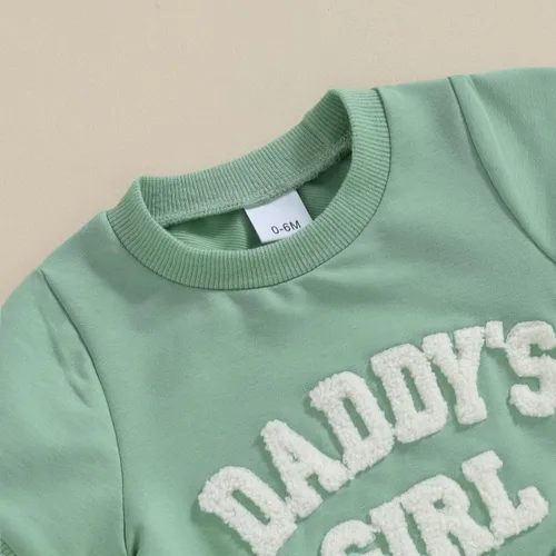 Vista 5 de Xdftwdmgqe Ropa para bebé niña, trajes de verano para recién nacidos, manga corta, camiseta y pantalones cortos, conjunto de sudadera para niños