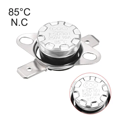 Vista 9 de uxcell KSD301 Termostato 32.0 °F/32 ° F 10 A Normalmente Cerrado N.C Ajuste Snap Disc Interruptor de temperatura para microondas, horno, cafeteras 2