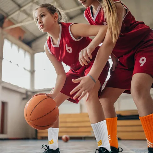 Vista 2 de SkiBeaut Calcetines deportivos para niños, 3 pares de calcetines deportivos para correr, deportes al aire libre, entrenamiento, baloncesto, fútbol