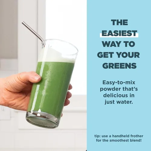 Vista 9 de Ancient Nutrition Proteína en polvo de péptidos de colágeno múltiple, sin sabor, 100 porciones + polvo orgánico Supergreens, sin sabor, 50 porciones