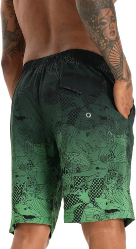 Vista 3 de APTRO Men's Swim Trunks 9" Quick Dry Bathing Suit Mesh Lining Beach Swim Board Shorts Swimsuits