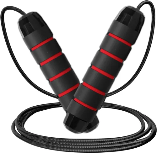Vista 5 de Limm Adjustable Jump Rope for Workout - All-Purpose Exercise Jump Rope Kids & Adults Love with Tangle-Free, Comfortable Foam Handles - Best