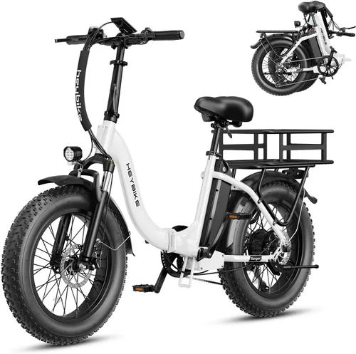Vista 11 de Heybike Ranger 2.0 Folding Electric Bike for Adults, 1400W Peak Motor Ebike
