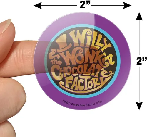 Vista 6 de Willy Wonka and The Chocolate Factory Logo Planner Calendario Scrapbooking Craft Pegatinas
