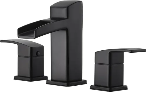 Vista 10 de Pfister Kenzo Llave para baño, sin plomo, de 4 pulgadas, centrada., LG42-DF0K cepillado níquel