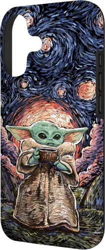 Vista 2 de Star Wars: The Mandalorian The Child Starry Night Style - Carcasa para iPhone 17