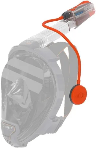 Vista 4 de Ocean Reef Aria QR+ con Soporte para Cámara y Snorkie Talkie Rosa Talla S/M