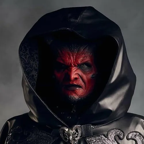 Vista 3 de TUTAVIAW Máscaras espeluznantes de Halloween para adultos, máscaras realistas de esqueleto alienígena zombi, disfraces de Halloween, accesorios