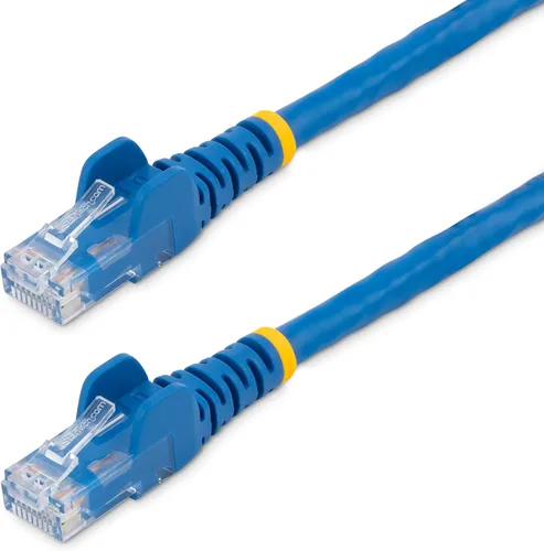Vista 7 de StarTech Cable Ethernet CAT6 de 6 pulgadas – Cable Ethernet CAT 6 Gigabit amarillo -650 MHz 100 W PoE RJ45 UTP Network/Patch Cord Snagless w/Strain