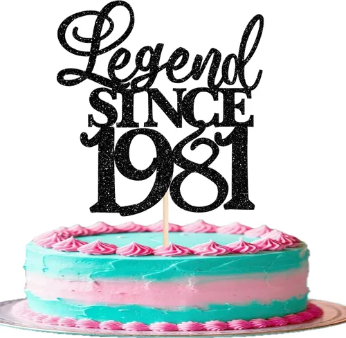 Vista 12 de Rsstarxi 1 paquete de decoración de pastel con purpurina de leyenda desde 2012 para decoración de tarta de cumpleaños 13 años para decoración