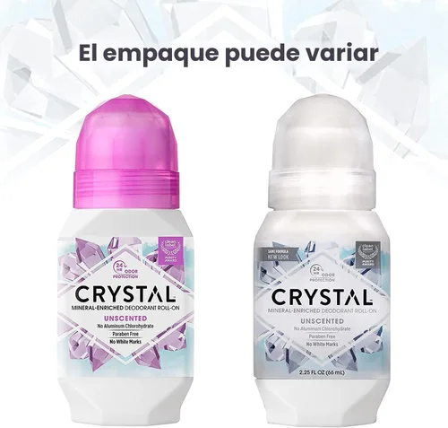 Vista 6 de Desodorante a bolilla para el cuerpo Crystal, 66,54 cc, paquete de 2