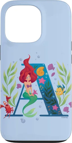 Vista 10 de Disney Carcasa para iPhone 17 con monograma de sirena y letra A para Ariel