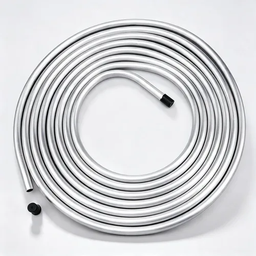 Vista 6 de AC PERFORMANCE Tubo Duro de Línea de Combustible de Aluminio de 1/2 Pulgada, Bobina de 11.5 Pies Plateado
