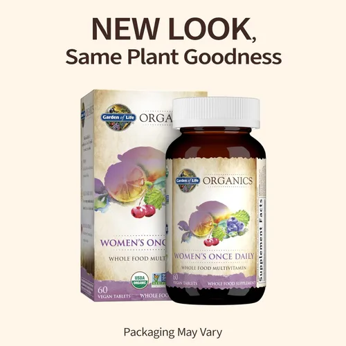 Vista 6 de Garden of Life Aceite de pescado omega-3 1,290 mg EPA+DHA+DPA 180 cápsulas blandas y multivitamínico orgánico de alimentos integrales una vez al día