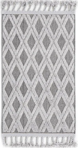 Vista 3 de Unique Loom Arlo Collection - Alfombra Derek (rectangular, 2 pies 0 pulgadas x 3 pies 0 pulgadas, carbón/marfil)