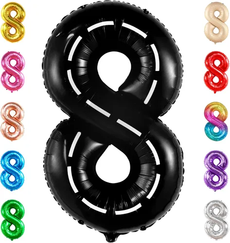 Vista 894 de KatchOn Globo negro del número 1 de 40 pulgadas, globo de feliz cumpleaños Large Mylar Number One Balloon for 1st Birthday Decorations, Foil