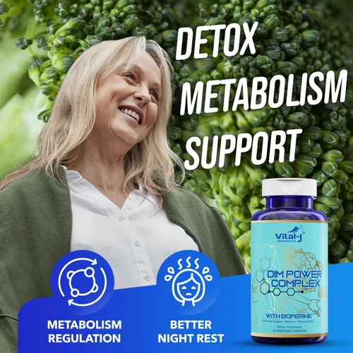 Vista 8 de Complejo potente DIM 4 en 1 de 300 mg – Equilibrio de estrógeno y metabolismo, energía y menopausia Suplemento de apoyo con bioperina (x4), calcio