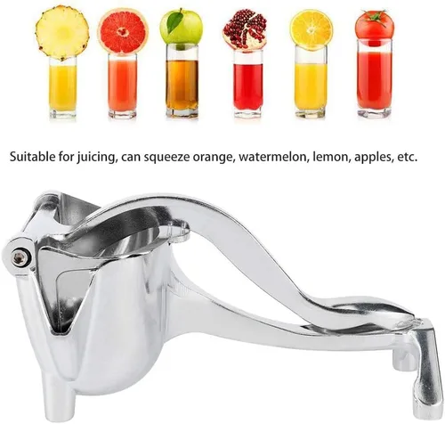 Vista 2 de Exprimidor de cítricos de mano, Exprimidor de frutas de aleación de aluminio Exprimidor de limón Barra de exprimidor de limón Exprimidor de mano