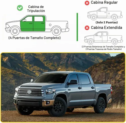 Vista 3 de Tira de decoración para panel de reposabrazos de puerta interior de coche compatible con Toyota Tundra 2014-2020 Accesorios de cubierta protectora