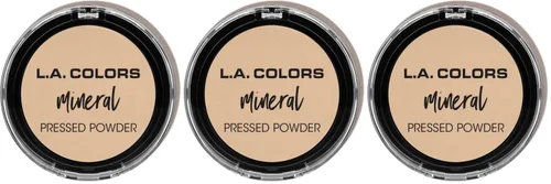 Vista 19 de L.A. COLORS Polvo Mineral Prensado, Tono Clásico CMP377 Tan clásiico