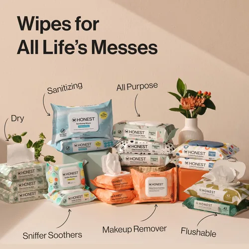 Vista 8 de The Honest Company Toallitas eliminadoras de mocos a base de plantas, calmante para la nariz con aloe, hipoalergénicas, piel sensible, verificado