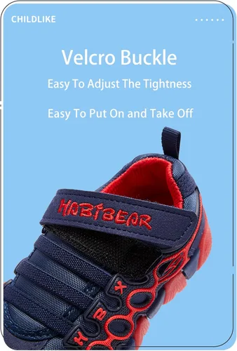Vista 6 de Addshiny Boys Girls Lightweight Breathable Tennis Walking Sneakers Velcro Sport Athletic Trail Running Shoe for ToddlerLittleBig Kid