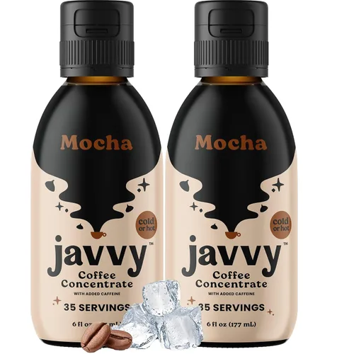 Vista 16 de Javy Coffee Concentrado - Café frío preparado, perfecto para café helado instantáneo, café frío y café caliente, paquete de 2 - Original descafeinado