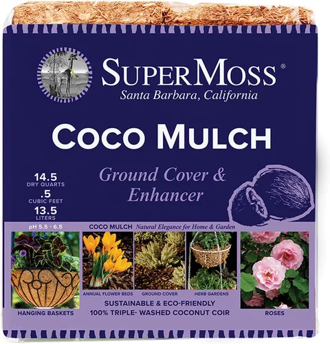 Vista 6 de SuperMoss (23261) Coco Mulch, 200 in3, marrón natural