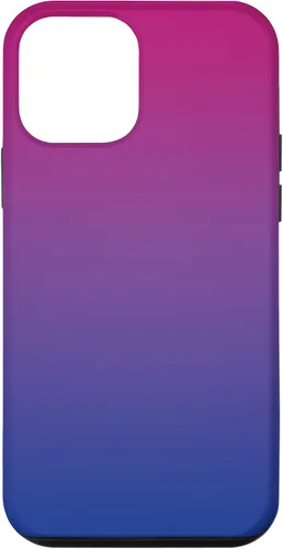 Vista 16 de Funda degradada con diseño de bandera de Bisexual Pride para iPhone 17, color rosa, morado, azul