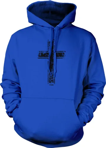 Vista 25 de Tcombo Sudadera con capucha unisex con diseño de cruz angustiada