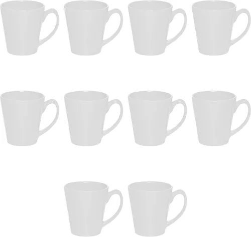 Vista 15 de DISCOUNT PROMOS Taza de café con leche de cerámica brillante personalizada de 12 onzas, juego de 10/50/100 unidades personalizadas, paquete a