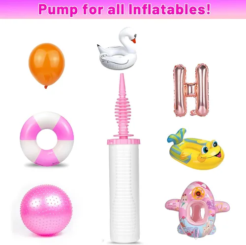Vista 3 de Juego de 4 soportes ajustables para columna de globos y bomba de globos, soportes de globos de metal de 9 pies para piso, kit de columna de globos
