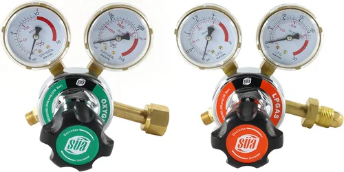 Vista 3 de SÜA Antorcha de corte recto resistente de 25 pulgadas con cabezal de 90° + reguladores + punta + pararrayos + manguera de 25 pies - compatible