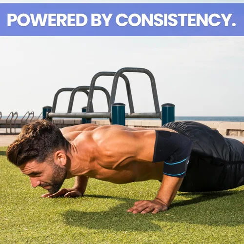 Vista 7 de Codera ajustable Manga de compresión de codo de doble correa para tendinitis, esguinces y distensiones Brazo/codo de tenis para hombres