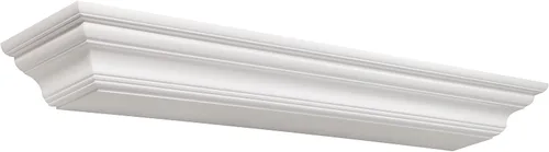 Vista 5 de Pearl Mantels 618-60 Crestwood - Estantería para repisa, 60 pulgadas, color blanco