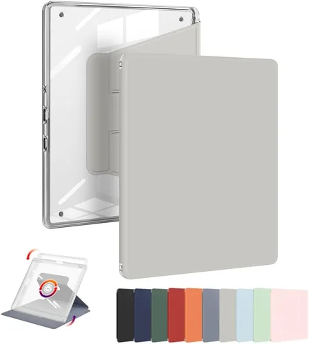 Vista 12 de Funda para Kindle Scribe con portalápices (rotación de 360 grados y encendido automático/apagado automático), funda con soporte de folio premium