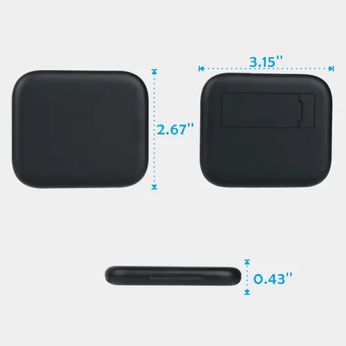 Vista 5 de Tarjeta de carga USB-C: kit de cable adaptador de carga múltiple USB con cable de 11.0 in, adaptadores USB C a A/Micro USB/luz, estuche de espejo