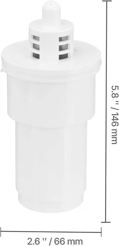 Vista 8 de Happybuy Filtro de agua para jarra, paquete de 3 filtros de agua de 5 etapas para jarras y dispensadores, sin BPA, dura 3 meses o 40 galones, reduce