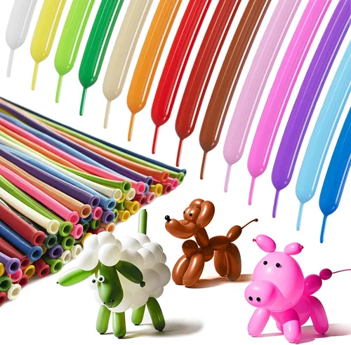 Vista 99 de 260 globos metálicos de oro rosa, 100 unidades, látex, largo Oro rosa metálico