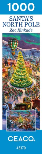Vista 8 de Ceaco - Zac Kinkade - Navidad clásica - Polo Norte de Santa - Rompecabezas de 1000 piezas