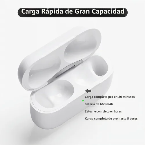 Vista 4 de Funda de carga para Airpod compatible con Airpods Pro de 1 y 2