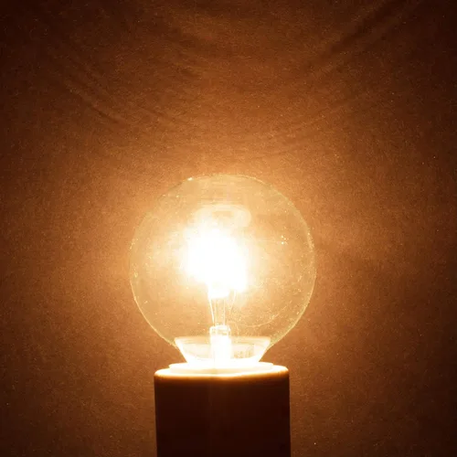 Vista 6 de Simba Lighting Bombilla redonda G16.5 con forma de globo pequeño de 25 W, base de candelabro E12 (paquete de 10) para candelabro, ventilador
