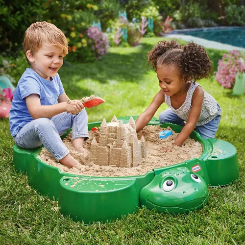 Vista 4 de Little Tikes Caja de Arena con Forma de Tortuga, para Niños y Niñas de 1 a 6 Años