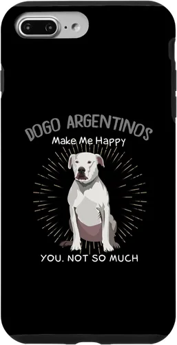 Vista 9 de iPhone 15 Dogo Argentinos Make Me Happy You Not So Much Case